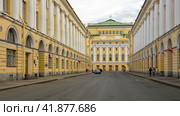 Улица Зодчего Росси в Санкт-Петербурге (2013 год). Стоковое фото, фотограф Александр Алексеев / Фотобанк Лори