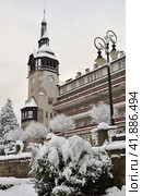 Spa house or "House of Health" (1781) in the Shveraduv-Zdroj radon resort, northern slope of Jizera Mountains, Poland (2018 год). Редакционное фото, фотограф Алексей Антипов / Фотобанк Лори