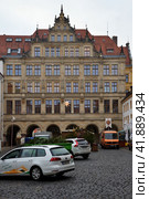 Gorlitz, Germany, December 17, 2018: New neo-Renaissance town hall building designed by architect Jurgen Kroeger. Редакционное фото, фотограф Алексей Антипов / Фотобанк Лори