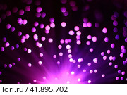 Festive dark purple background with boke and light on bottom. Стоковое фото, фотограф Светлана Ильева (Иванова) / Фотобанк Лори