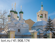 Храм Успения Пресвятой Богородицы в Путинках Успенский пер., 4 Москва Россия (2019 год). Редакционное фото, фотограф Владимир Чинин / Фотобанк Лори