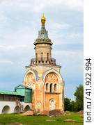 Candle (Svechnaya) Tower of Borisoglebsky Monastery in Torzhok, Russia (2023 год). Стоковое фото, фотограф FotograFF / Фотобанк Лори