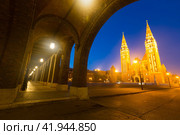 Cathedral on Dom square, Szeged. Стоковое фото, фотограф Яков Филимонов / Фотобанк Лори