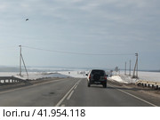 Трасса М3 зимой (2024 год). Редакционное фото, фотограф Дмитрий Неумоин / Фотобанк Лори