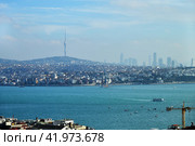 Panoramic Cityscape of Istanbul Turkey (2023 год). Стоковое фото, фотограф Знаменский Олег / Фотобанк Лори