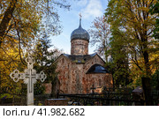 Великий Новгород. Церковь Рождества Христова на Красном поле (2022 год). Стоковое фото, фотограф Юлия Бабкина / Фотобанк Лори
