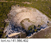 Ruins of antique theater of Kibyra, Turkey. Стоковое фото, фотограф Яков Филимонов / Фотобанк Лори