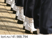 French military sailor shoes with white protection. Стоковое фото, фотограф Irina Kuchugurina/Gaudy / Фотобанк Лори