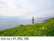 Камчатка. Маяк на мысе Маячный. Стоковое фото, фотограф Новиков Александр / Фотобанк Лори