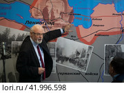 Военный историк Юрий Альбертович Кнутов (2024 год). Редакционное фото, фотограф Дмитрий Неумоин / Фотобанк Лори