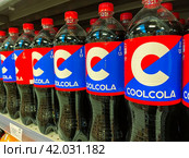 Moscow December 15 2024, import-substituted Pepsi cola in Russia in the store. Редакционное фото, фотограф Скрипачев Антон / Фотобанк Лори
