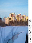 Закат город зимний. Стоковое фото, фотограф Борисов Марат / Фотобанк Лори