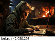 Teenager playing computer game gambling addiction, addiction  Generative AI. Стоковое AI-изображение, AI-художник Анна Кривицкая / Фотобанк Лори