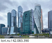 Московский международный деловой центр «Москва-Сити» (ММДЦ «Москва-Сити») (2023 год). Стоковое фото, фотограф Мария Кылосова / Фотобанк Лори