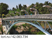 Podgorica, Montenegro - 07 May 2018: The bridge in Podgorica city, Montenegro. Редакционное фото, фотограф Сергей Стрелков / Фотобанк Лори