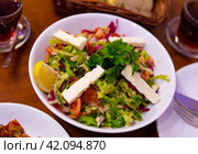 Turkish traditional choban salad. Стоковое фото, фотограф Яков Филимонов / Фотобанк Лори