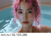 kim kyungah beauty. Стоковое AI-изображение, AI-художник Юлия Гапеенко / Фотобанк Лори