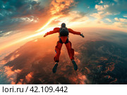 skydiving broll video and footage. Стоковое AI-изображение, AI-художник Юлия Гапеенко / Фотобанк Лори