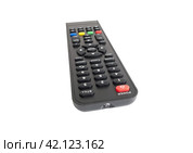 Пульт дистанционного управления телевизором на белом фоне. Remote control unit on a white background. Стоковое фото, фотограф Татьяна Д / Фотобанк Лори