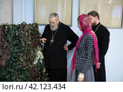 Епископ Балашихинский и Орехово-Зуевский Николай в Николо-Архангельском храме Балашихи (2024 год). Редакционное фото, фотограф Дмитрий Неумоин / Фотобанк Лори