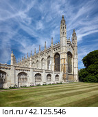 King's college chapel. University of Cambridge. United Kingdom (2010 год). Стоковое фото, фотограф Сергей Пристяжнюк (Serg Zastavkin) / Фотобанк Лори
