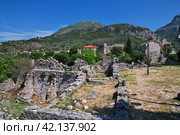 Ancient ruins of Stari Bar, Montenegro (2018 год). Стоковое фото, фотограф Сергей Стрелков / Фотобанк Лори