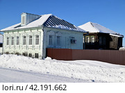 Дом-музей Григория Распутина. Село Покровское. Тюменская область (2024 год). Редакционное фото, фотограф Александр Тараканов / Фотобанк Лори