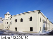 Казанский Кремль зимним днем. Казань, Республика Татарстан, Россия (2024 год). Редакционное фото, фотограф Natalia Sidorova / Фотобанк Лори