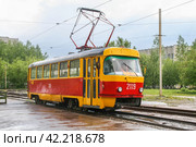 Tatra T3SU (2008 год). Редакционное фото, фотограф Art Konovalov / Фотобанк Лори