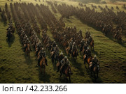 Army warriors horseback rider. Generate Ai. Стоковое AI-изображение, AI-художник Иван Рябоконь / Фотобанк Лори