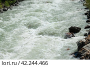 Вода горной реки Ардон, Республика Северная Осетия — Алания. Стоковое фото, фотограф Pukhov K / Фотобанк Лори