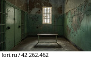 Empty Prison Cell. Стоковое AI-изображение, AI-художник Кирилл Черезов / Фотобанк Лори