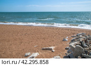 Каспийское море в Дагестане. Стоковое фото, фотограф Олег Беляков / Фотобанк Лори