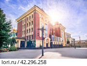 Сретенский монастырь, Духовная Семинария, Большая Лубянка, Москва (2023 год). Стоковое фото, фотограф Baturina Yuliya / Фотобанк Лори