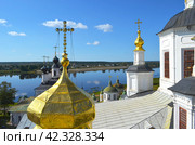 Купола Успенского собора в Великом Устюге, Россия. (2015 год). Стоковое фото, фотограф Светлана Корнякова / Фотобанк Лори