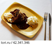 Chocolate fondant. Стоковое фото, фотограф Яков Филимонов / Фотобанк Лори