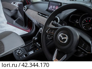 KRASNOYARSK, RUSSIA - November 28, 2023: Mazda CX-3. Редакционное фото, фотограф Плотников Дмитрий / Фотобанк Лори