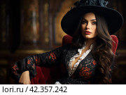 Sophisticated Pretty woman with luxury earrings. Generate ai. Стоковое AI-изображение, AI-художник Иван Рябоконь / Фотобанк Лори