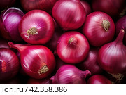 Pungent Red onions. Generate Ai. Стоковое AI-изображение, AI-художник Иван Рябоконь / Фотобанк Лори