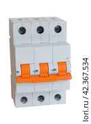 Three-phase electric switch. Стоковое фото, фотограф Винокуров Александр / Фотобанк Лори
