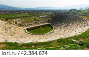 Remains of Roman theatre in ancient settlement of Aphrodisias, Turkey. Стоковое фото, фотограф Яков Филимонов / Фотобанк Лори
