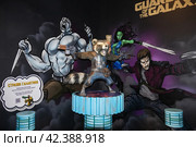 Персонажи фильма Guardians of the Galaxy в музее киногероев Movie Art - Санкт-Петербург, Россия, Февраль 2024. Редакционное фото, фотограф Мария L. / Фотобанк Лори