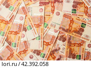 Russian five-thousandth banknotes. Стоковое фото, фотограф Винокуров Александр / Фотобанк Лори