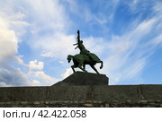 Памятник Салавату Юлаеву - башкирскому национальному герою в Уфе (2023 год). Редакционное фото, фотограф Римма Тельнова / Фотобанк Лори