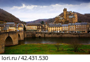 Stone houses of Estaing. Стоковое фото, фотограф Яков Филимонов / Фотобанк Лори