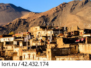Asian mountain village Jharkot in Lower Mustang, Nepal, Himalaya, Annapurna Conservation Area (2015 год). Стоковое фото, фотограф VittoriaChe / Фотобанк Лори