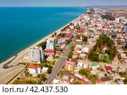 Black sea coast in Kobuleti city, Georgia. Стоковое фото, фотограф Яков Филимонов / Фотобанк Лори