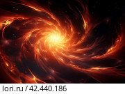 Pulsating Gravitational wave star. Generate Ai. Стоковое AI-изображение, AI-художник Иван Рябоконь / Фотобанк Лори