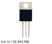 Мощный транзистор на белом фоне. Power transistor on a white background. Стоковое фото, фотограф Татьяна Д / Фотобанк Лори