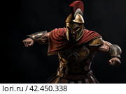 Ancient greek warrior war. Generate Ai. Стоковое AI-изображение, AI-художник Иван Рябоконь / Фотобанк Лори